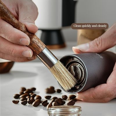 Manilla de madera ecológica de 58 mm Distribuidor de café de precisión para baristas