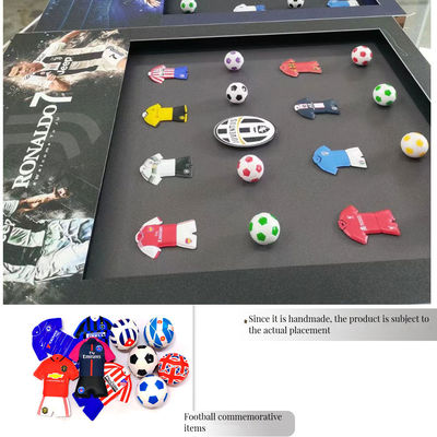 Arte de la pared de fútbol moderno Bloque de construcción eléctrico formato colgante para la decoración del salón