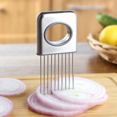 Tipo de metal de acero inoxidable Tomate de cebolla cortador de patata con función de ablandador de carne