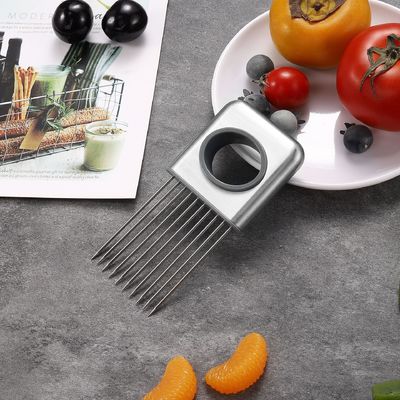 Chopper de fruta de metal y plástico para cebollas tomates papas suavizante de carne