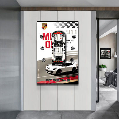 Pinturas murales tridimensionales de lujo para coches deportivos