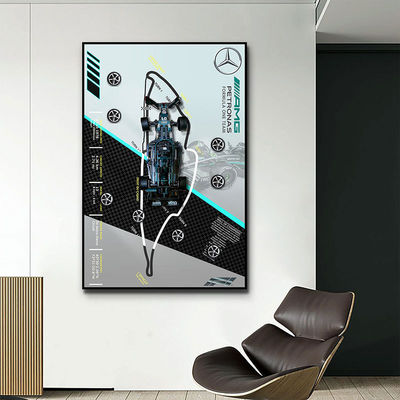 Pinturas murales tridimensionales de lujo para coches deportivos