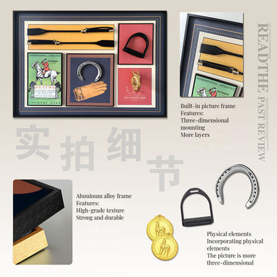 Pintura de decoración de entrada en tres dimensiones Retro estilo europeo murales ecuestres