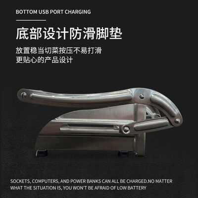 Inicio Cocina Cutter de papas fritas de acero inoxidable para papas fritas de pepino perfectas