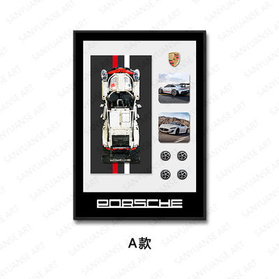 Automóvil deportivo moderno personalizable y marco de pantalla de pared de casa hermosa para la decoración de hoteles de oficina en el hogar