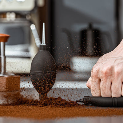 Soplador de aire de goma de silicona portátil Eliminator de polvo para herramientas de limpieza de café y té
