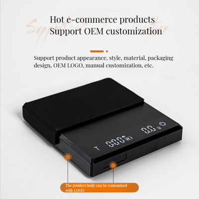 2024 Balanza automática de goteo Balanza de café con temporizador y capacidad de batería