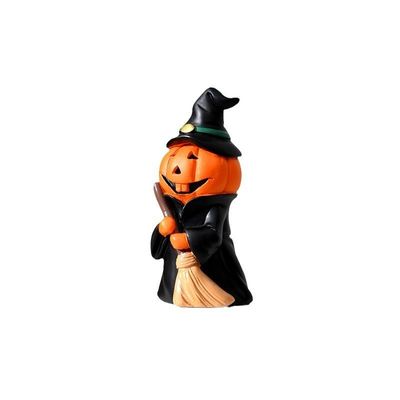 Decoración de jardín al aire libre Halloween Artesanías de resina de calabaza con cabeza de calabaza divertida