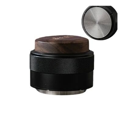 Dispensador de café de acero inoxidable ecológico de altura ajustable con decoración de nuez