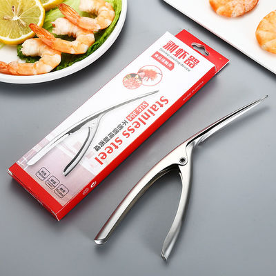 Preparación de mariscos sin esfuerzo con pelador de camarón de acero inoxidable y cuchillo de barriga de pescado