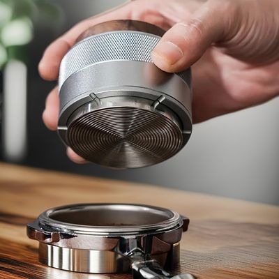 Dispensador de café de base de tronco de acero inoxidable ecológico de 58 mm para barista