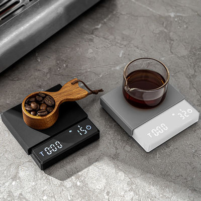 Escala de café eléctrica portátil de 3 kg con función de medición de tiempo y peso