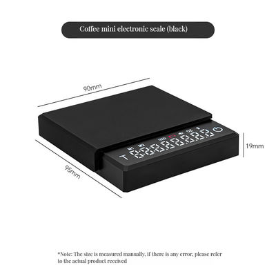 Recomendación de peso máximo 2 kg Escala de cronógrafo recargable para café impermeable