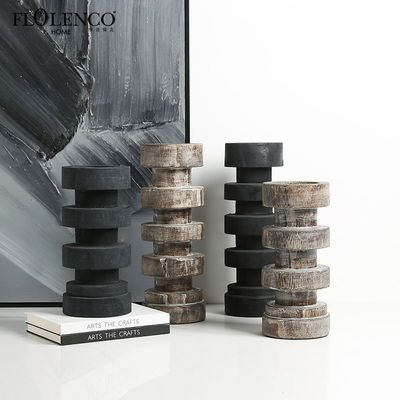 Tamaños personalizados Marmol pilar Candlestick Holder para la casa de la boda de la fiesta de decoraciones