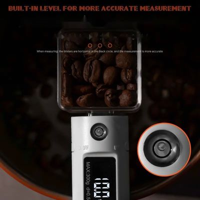 Nutrición inteligente Comida horneada 300g Escala de cucharas con pantalla LCD y función de leche espuma