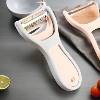 Cortador de verduras de mano sostenible con mango de agarre fácil y hoja de acero inoxidable afilada para rápido