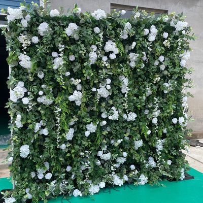 Flores artificiales de seda para decoración de paredes de flores de tela 3D realistas y paredes de automóviles