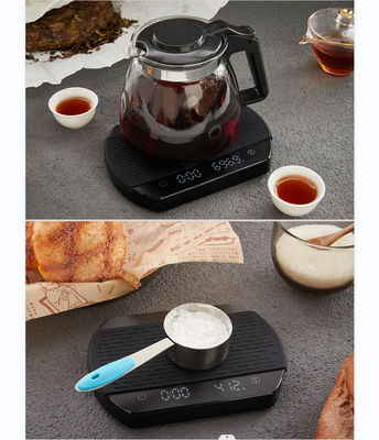 Diseño de ODM Pad de silicona digital de café de pesaje de gotas de escala con temporizador de elaboración sostenible