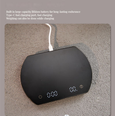 Diseño de ODM Pad de silicona digital de café de pesaje de gotas de escala con temporizador de elaboración sostenible