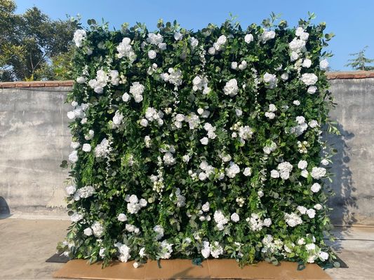 Día de la Madre y Auto de la Boda Decoración de Pared Floral de Tejido 3D con Plantas Verdes Realistas