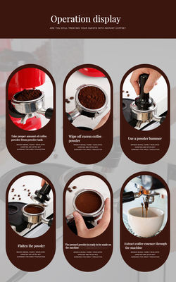 Herramienta de barista manual de 58 mm Material de PC ecológico para distribuidor de café moderno