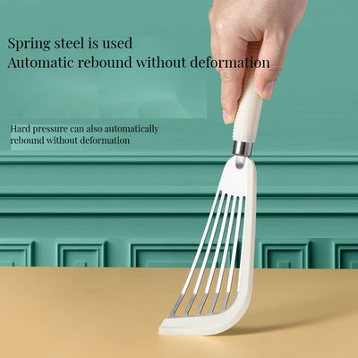 Conjunto de alimentos de acero inoxidable con ranuras Turner Espátula resistente al calor para utensilios de cocina no adhesivos