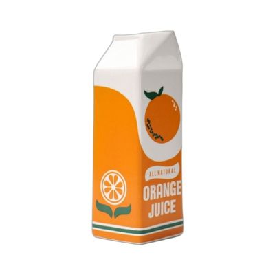 Vaso de mesa hidropónico cerámico pequeño moderno en naranja ideal para el hogar y el restaurante