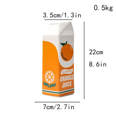 Vaso de mesa hidropónico cerámico pequeño moderno en naranja ideal para el hogar y el restaurante