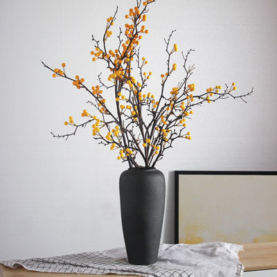 Vaso de cerámica de forma irregular para arreglos florales de estilo chino y jardín de mesa