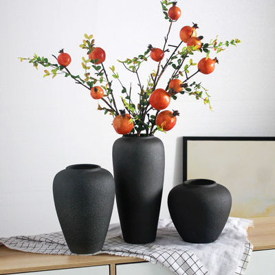 Vaso de diseño abstracto grande y opaco Glaseado estilo Art Deco moderno para tiendas de regalos de mesa