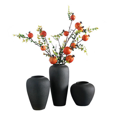 Vaso de diseño abstracto grande y opaco Glaseado estilo Art Deco moderno para tiendas de regalos de mesa