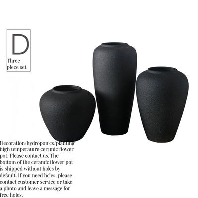 Vaso de diseño abstracto grande y opaco Glaseado estilo Art Deco moderno para tiendas de regalos de mesa