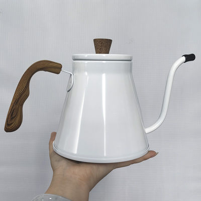 Set de elaboración de café con caldera de cuello de gallina de acero inoxidable en diseño moderno