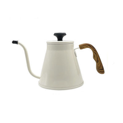 Set de elaboración de café con caldera de cuello de gallina de acero inoxidable en diseño moderno
