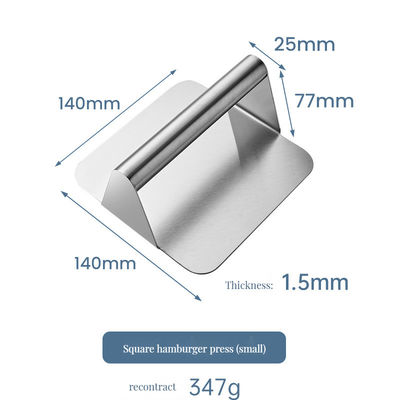 Acero inoxidable Cuadrado Grill herramienta para la parrilla No adhesivo superficie esencial