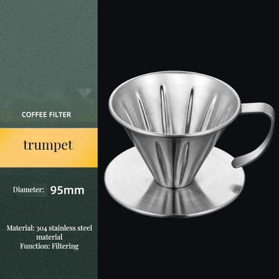 Cestas de filtro de café de acero inoxidable inquebrantable para el hogar y la función de leche de espuma