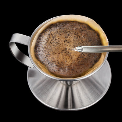 Cestas de filtro de café de acero inoxidable inquebrantable para el hogar y la función de leche de espuma