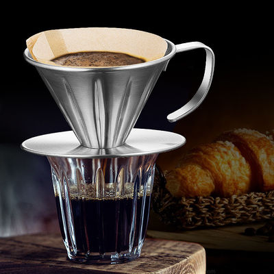 Cestas de filtro de café de acero inoxidable inquebrantable para el hogar y la función de leche de espuma