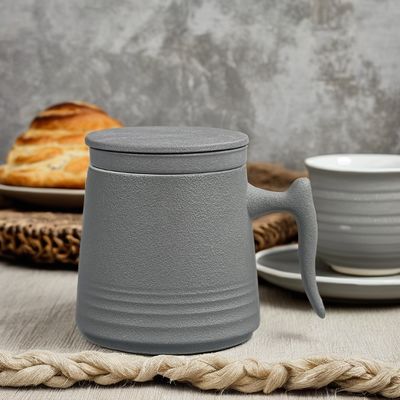 900cc Cerámica Tetera Enserta en Porcelana Blanca con Copas de Café Acogedoras y Platillos Elegante