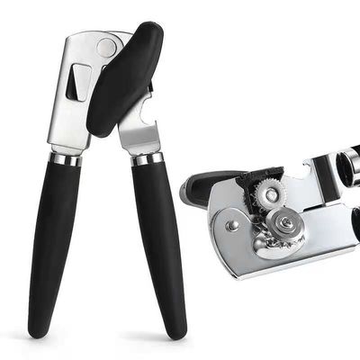 Abridor de botellas de cerveza manual de borde liso con construcción de acero inoxidable duradero