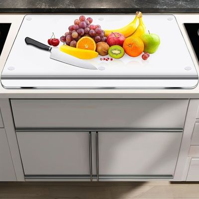 Tabla de corte de bambú acrílico transparente desechable para cortar alimentos de tamaño personalizado