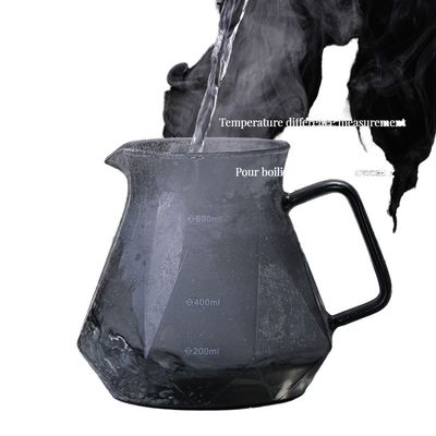 Tipo de utensilios de escritorio de bebidas Set de té de café Durable borosilicato transparente de vidrio goteador