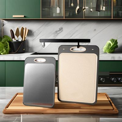 Cuadro de plástico espeso y tablero de corte antiderrapante de bambú PP ecológico para cocina esencial