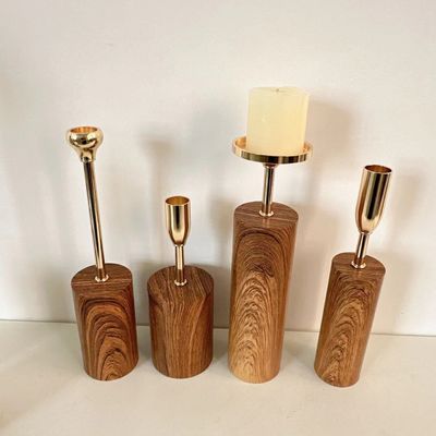 Porta velas de cerámica blanca nórdica moderna para el hogar y la decoración de bodas estilo Morden