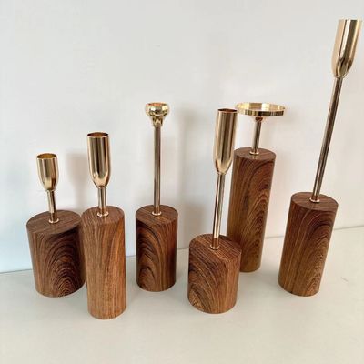 Porta velas de cerámica blanca nórdica moderna para el hogar y la decoración de bodas estilo Morden