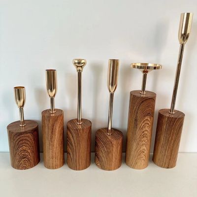 Evento de bodas Estilo nórdico Candelería de cerámica blanca con diseño geométrico único