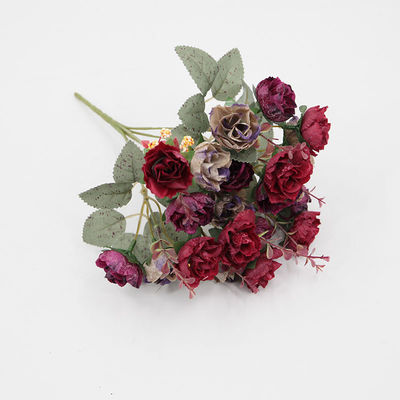 30cm Diamante Rosas de otoño Bouquet de rosas para la casa de la boda Decoración y adornos de Navidad