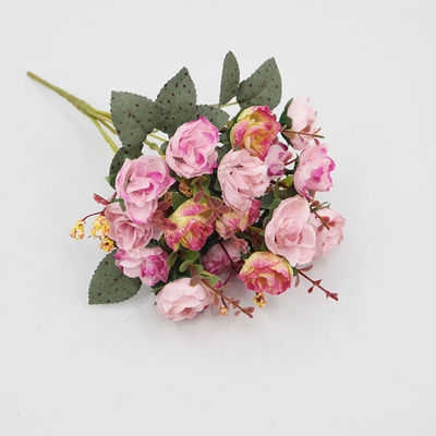 30cm Diamante Rosas de otoño Bouquet de rosas para la casa de la boda Decoración y adornos de Navidad