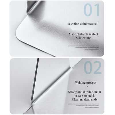 Herramienta de hamburguesa de acero inoxidable para barbacoa al aire libre jardín doméstico y campamento plata