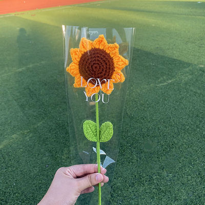 Bolso de seda de girasol Daisy hecha a mano decoración de mesa moderna preciados regalos de graduación